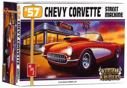 AMT 1957 Chevy Corvette Street Machine 1/25 Scale Model Kit