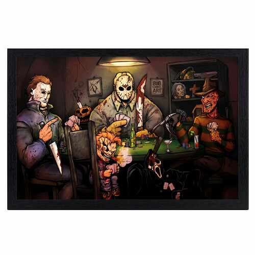 BIG CHRIS - SLASHER'S PLAYING 11X17 FRAMED GEL CO