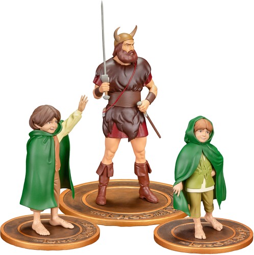 LOTR ANIMATED FIG SET (MERRY PIPPIN BOROMIR)