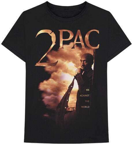 2pac - 2Pac Me Against The World Black Unisex Short Sleeve T-Shirt Medium