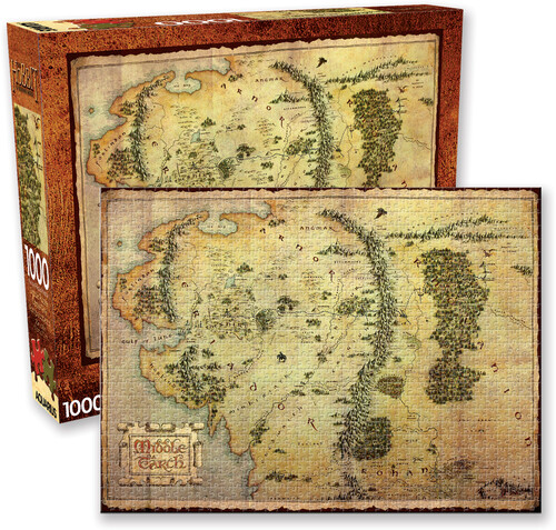 Hobbit Map 1000 PC Jigsaw Puzzle - The Hobbit Map 1000 Pc Jigsaw Puzzle