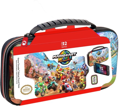 Switch 2 Accessory: Case - RDS Game Traveler Deluxe - Mario Kart World Case: Officially Licensed by Nintendo