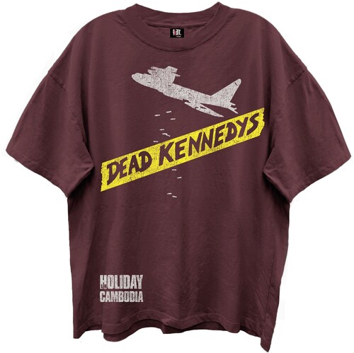 DEAD KENNEDYS HOLIDAY TSHIRT LG MAROON TSGV100DKA3