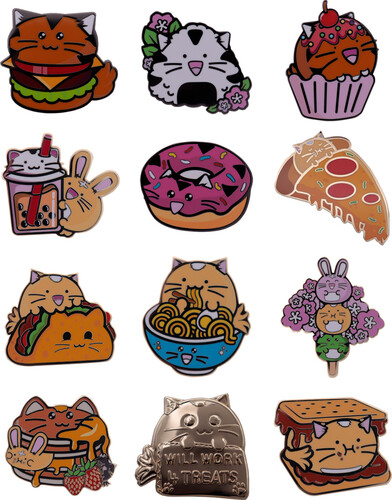 Fuzzballs - Mystery Pin Badge - 12ct Blind Box Display