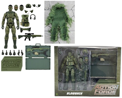 Action Force  Series 4  Blowback Sniper DLX Action Figure