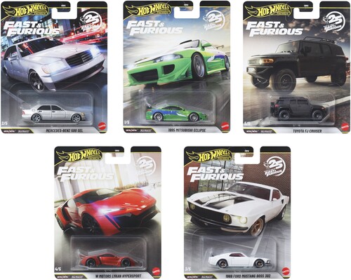 Mattel - Hot Wheels Premium 1:64 Fast & Furious 10-Piece N Assortment