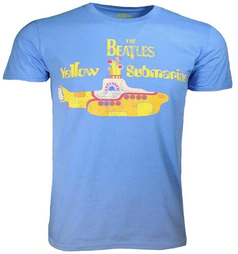 The Beatles - The Beatles Yellow Submarine Blue Unisex Short Sleeve T-Shirt Medium