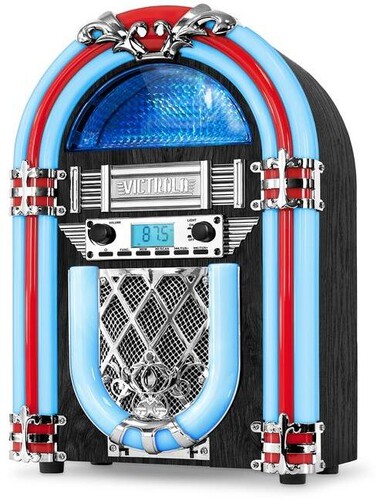 Victrola VJB-127 Nostalgic Countertop Jukebox Bluetooth FM Built-in Speaker