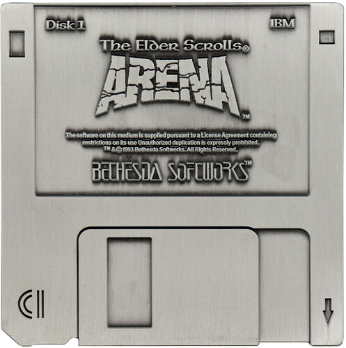 THE ELDER SCROLLS ARENA FLOPPY DISK REPLICA