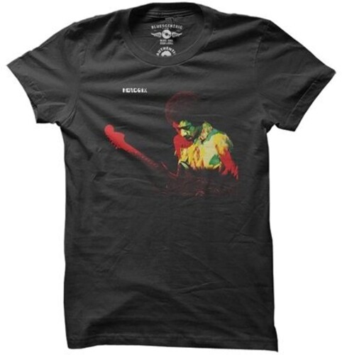 Jimi Hendrix - Band of Gypsys Album Cover - Heavy Cotton T-Shirt - Small Black