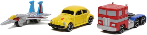 JADA NANO HWR TRANSFORMERS G1 3PK DIE-CAST CARS