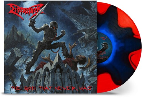 The God That Never Was - Blue in Red Split