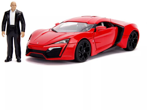 Jada Toys - 1:18 Fast & Furious 7 - Lykan Hypersport with Dom Figure & Lights Up