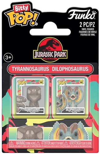 BITTY POP JURASSIC PARK 2 PACK TREX & DILO