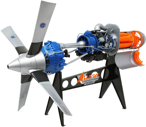 Allison Model 501-D13 Prop-Jet Aircraft Engine (STEM) 1/10 Scale Model Kit