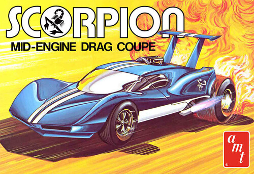 AMT Scorpion Mid-Engine Drag Coupe 1/25 Scale Model Kit