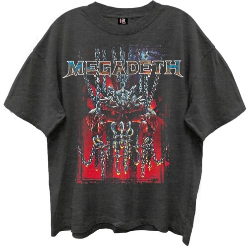 MEGADETH CHAOS CHAINS GIANT VINTAGE TSHRT XLG BLK