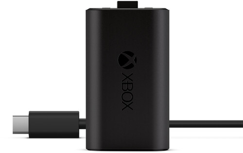 Xbox Accessory:  Power - Microsoft Play & Charge Kit - Black
