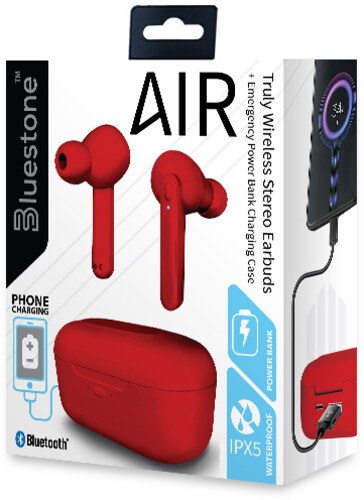 Bluestone Tws13rd Air Tw Earbuds W Power Cs Red Accessories On Deepdiscount 2546