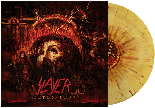 Slayer - Repentless [Indie Exclusive Limited Edition Beer Mustard Swirl w/ Red & Brown Splatter LP]