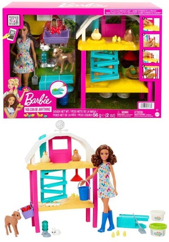 BARBIE I CAN BE FARM FRESH PLAYSET BRUNETTE