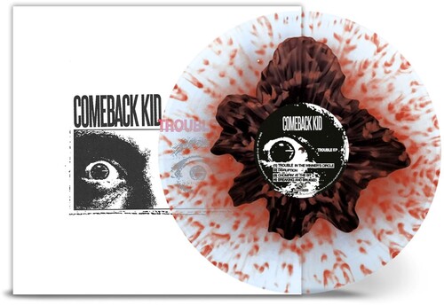 Trouble EP - Clear/ Black Yolk W Red Splatter
