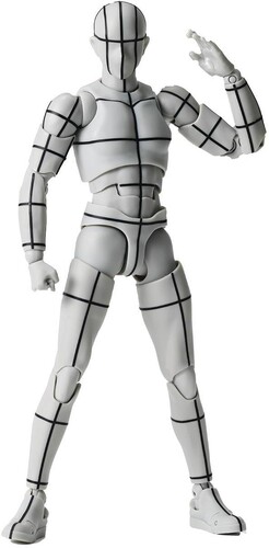 Tamashii Nations - BODY-KUN/BODY-CHAN - S.H.Figuarts - BODY-KUN-Sports- Edition-WIRE FRAME- (Gray Color Ver.)