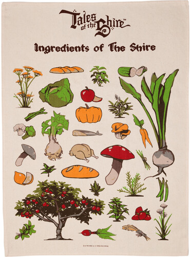 TALES OF THE SHIRE - INGREDIENTS SHIRE TEA TOWEL