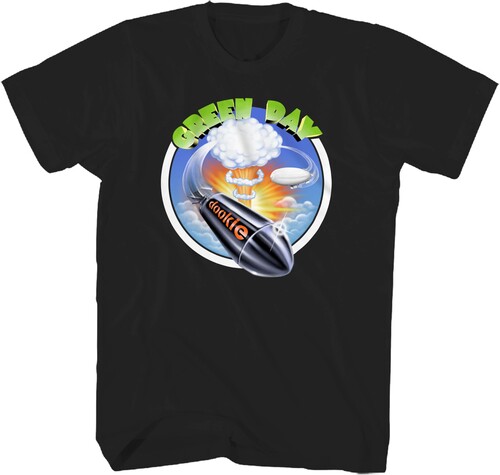 GREEN DAY DOOKIE ROCKET TSHIRT LARGE BLK 23GD014A3