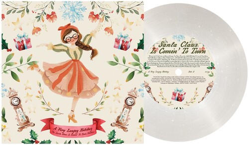 Laufey - A Very Laufey Holiday: The Santa Claus Is Comin' To Town Edition vinyl record cover