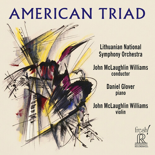 Lithuanian National Philharmonic Orchestra - American Triad vinyl record cover