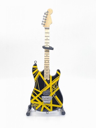 EVH EVH002 EDDIE VAN HALEN BLACK/ YLW MINI GUITAR