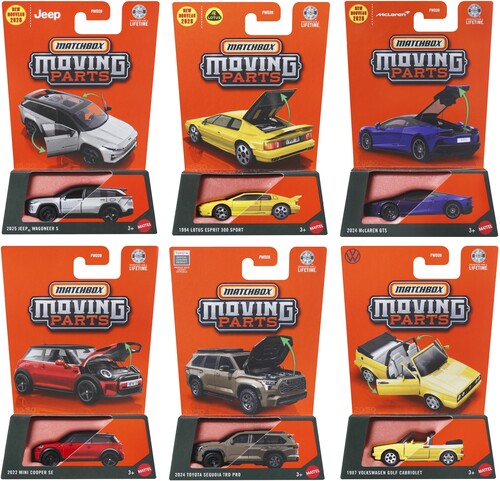 MATCHBOX MOVING PARTS 8 PIECE L ASRT