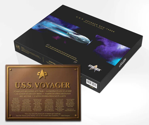 STAR TREK USS VOYAGER NCC-74656 DEDICATION PLAQUE