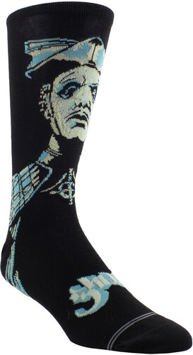 Perri's - Ghost - Prequelle Flat Press Knit In - Crew Socks