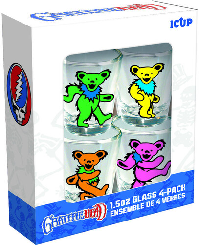 GRATETFUL DEAD MINI GLASS SET (4-PACK /  1.5 OZ)