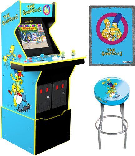 THE SIMPSONS 4 PLAYER W/  RISER/ MARQUEE