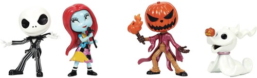 Jada Toys - 2.5 Disney Nightmare Before Christmas 4-Pack (Jack, Sally, Zero, Pumpkin Jack)