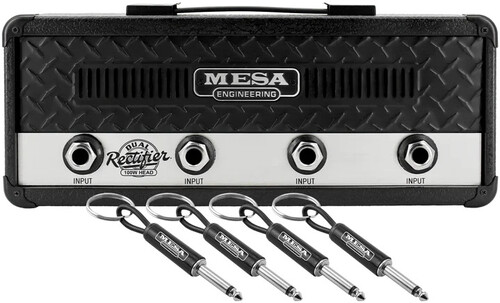Pluginz - Mesa Engineering (Mesa Boogie) - Standard Jack Rack - Dual Rectifier Black Diamond with 4 Guitar Plug Keychains