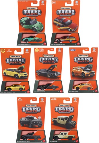 MATCHBOX MOVING PARTS 8 PIECE M ASRT