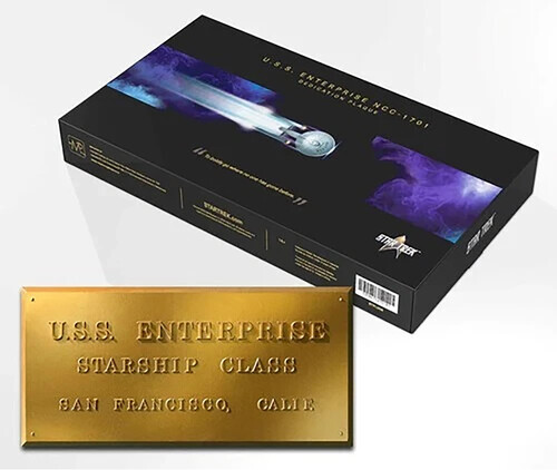 STAR TREK USS ENTERPRISE NCC1701 DEDICATION PLAQUE