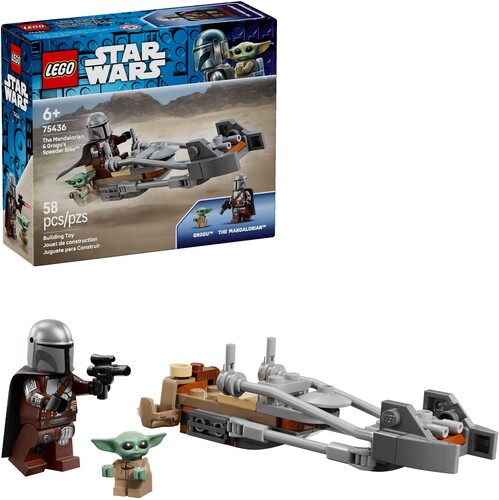 STAR WARS THE MANDALORIAN & GROGUS SPEEDER BIKE