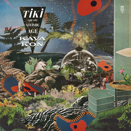 Kava Kon - Tiki For The Atomic Age - Iridescent Green vinyl record cover
