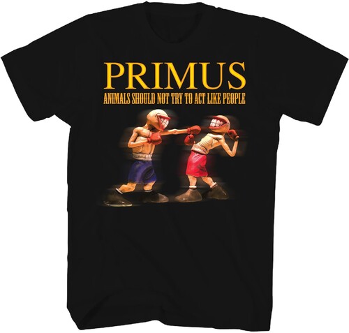 PRIMUS ANIMALS SHOULD NOT ACT PEOPLE TSHRT LRG BLK
