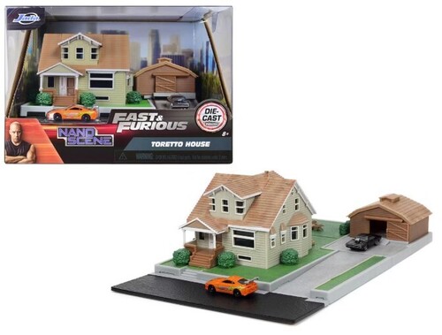 JADA NANOSCENE HWR FF DOM'S HOUSE & CAR SET