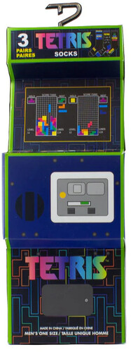 PERRI'S TETRIS ARCADE CREW SOCKS 3 PACK GIFT BOX