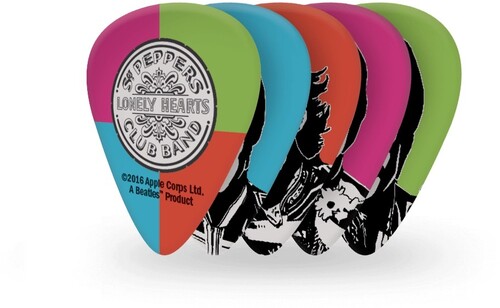 D Addario 1Cwh4-10B6 Picks Med 10P Beatles Splhcb - D Addario Signature 1CWH4-10B6 Picks Medium 10 Pack Beatles SgtPeppers Lonely Hearts Club Band 50th Anniversary (Faces)