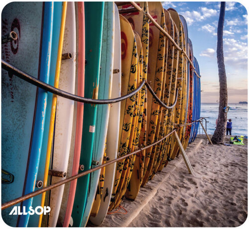 Allsop 32413 Naturesmart Surfboards Mousepad Eco-Friendly construction