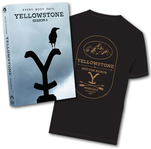 Yellowstone: Season 4 - DVD + Large T-Shirt Bundle