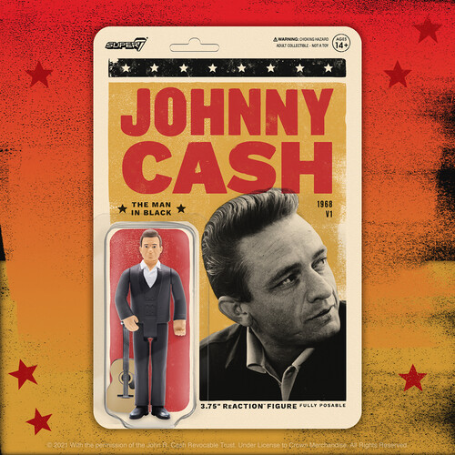 Johnny Cash Reaction Figure - the Man in Black - Johnny Cash Reaction Figure - The Man In Black